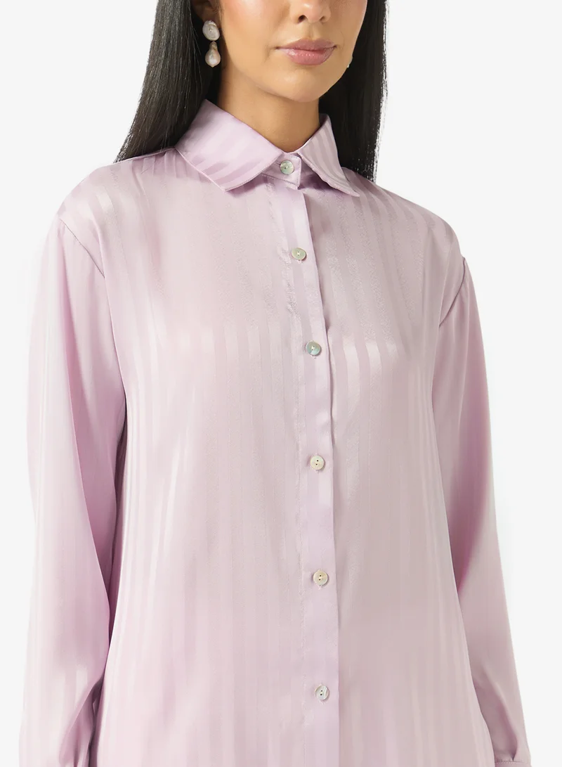 Sinoir  Essential Satin Shirt for Women | Best Price UAE