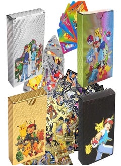 Generic Play Cards 220 PCS Gold Rainbow Black Silver Foil Card Deck Box -Pack of 4  - Image 2