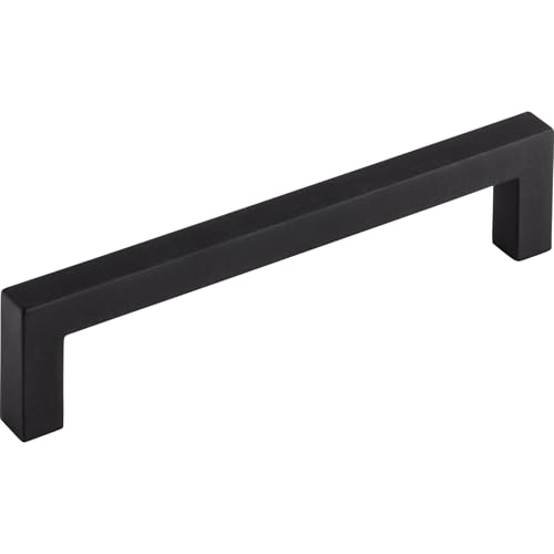 Top Knobs M1159 Nouveau III Collection 5-1/16" Square Bar Pull, Flat Black - Image 3