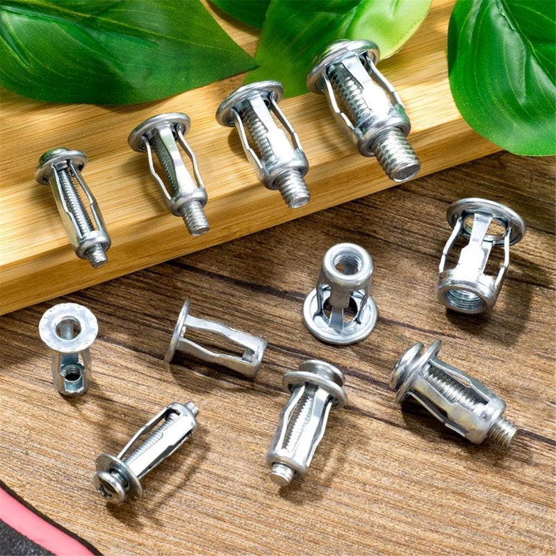 40 Pcs M4 M5 M6 M8 Leaf Nuts for Expansion Screws, Silver - Image 4