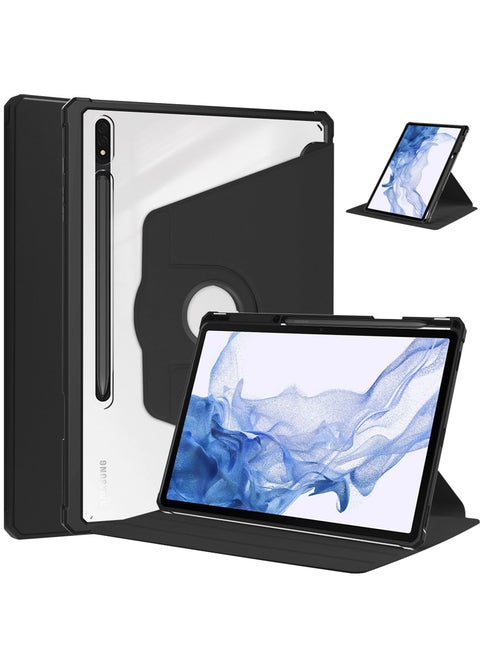 جراب سامسونج جالاكسي تاب اس 9 2023 11 بوصة مع حامل قلم اس ، غطاء مقاوم للصدمات مع غلاف خلفي شفاف شفاف ، استيقاظ/نوم تلقائي