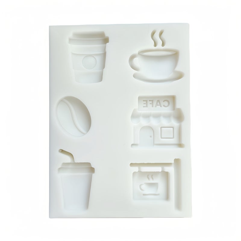 Creative Baking Molds Coffee Beans Coffee Cups Cake Gummies Fondant Set - Image 4