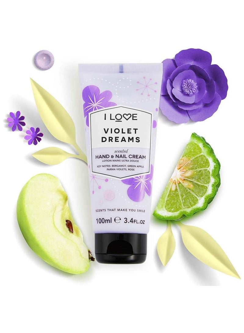 I LOVE Hand And Nail Cream Violet Dreams, 100 ml - Image 2
