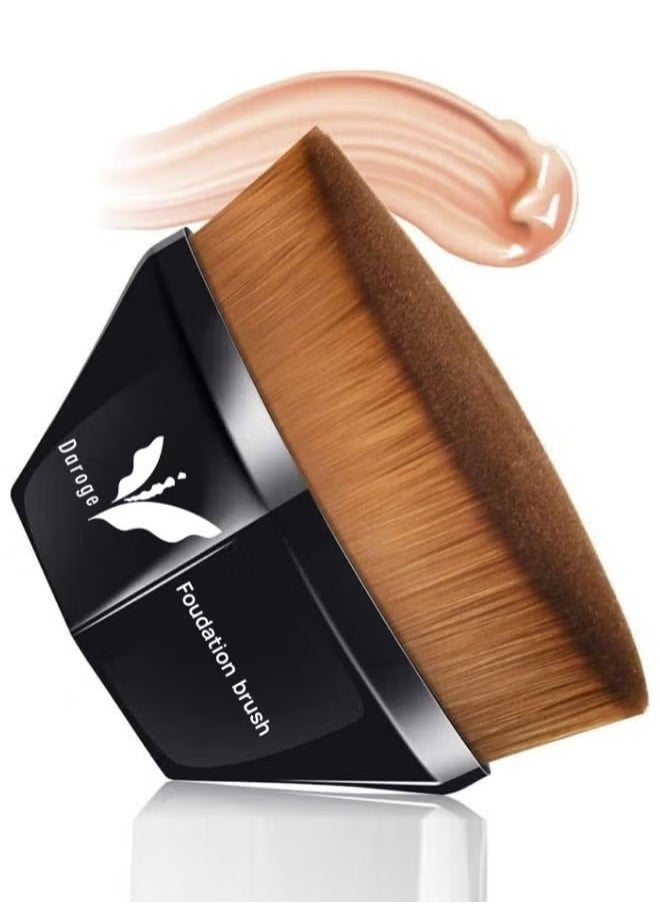 daroge Washable Flat Foundation Makeup Brush Black  - Image 1