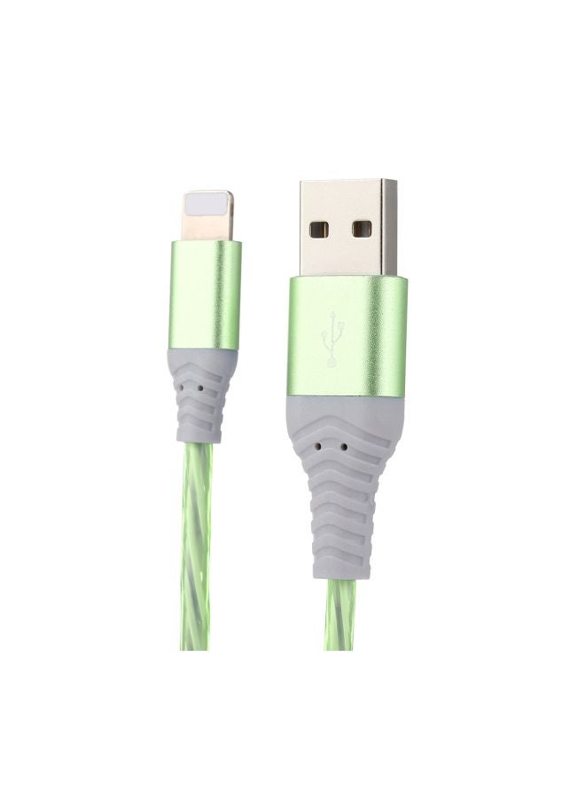 كابل USB لأبل آيفون 5/ 6/ 7/ 8 /X/ XS آي باد أخضر - Image 3