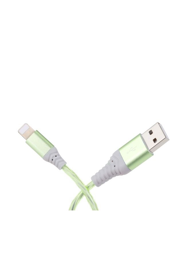 كابل USB لأبل آيفون 5/ 6/ 7/ 8 /X/ XS آي باد أخضر - Image 5