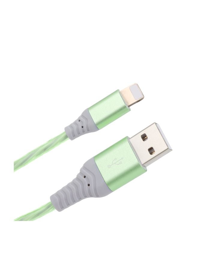 كابل USB لأبل آيفون 5/ 6/ 7/ 8 /X/ XS آي باد أخضر - Image 4
