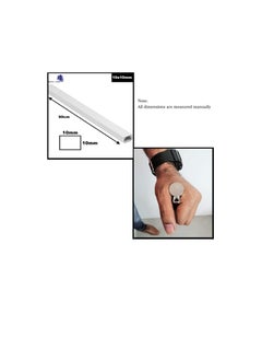 Generic 90cm Square Cable Box Self Adhesive PVC Trunking White Wall Cord Cover Cable Concealer On-Wall Wire Cover Paintable Cable Management Raceway to Hide Wires - Pack of 3 (3pcs - 10x10x900mm)  - Image 2