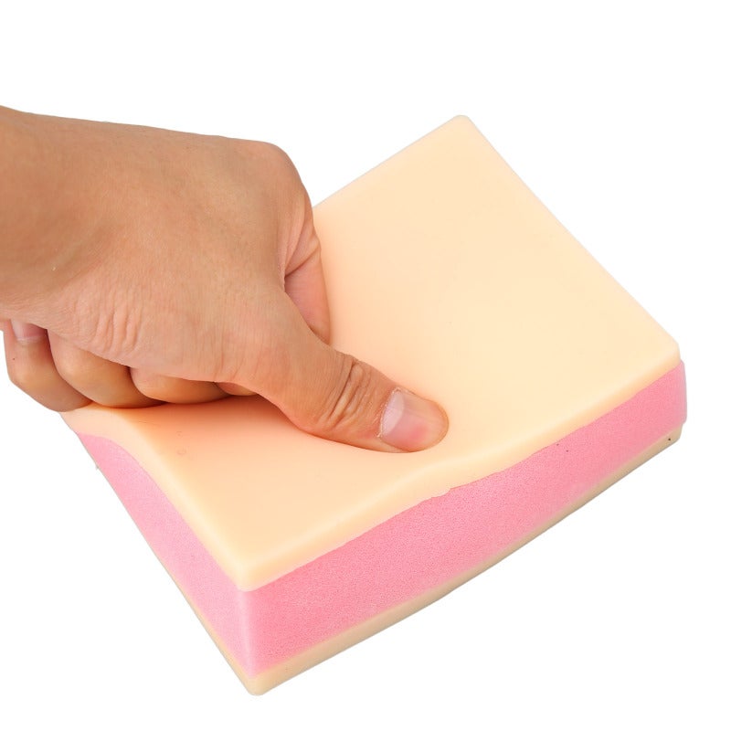 Suture Training Model: Silicone Skin Layers With Sponge Inner Layer - Simulated Touch Multifunctional Surgical Practice Pad for Surgical Training & Injection Practice - Image 4