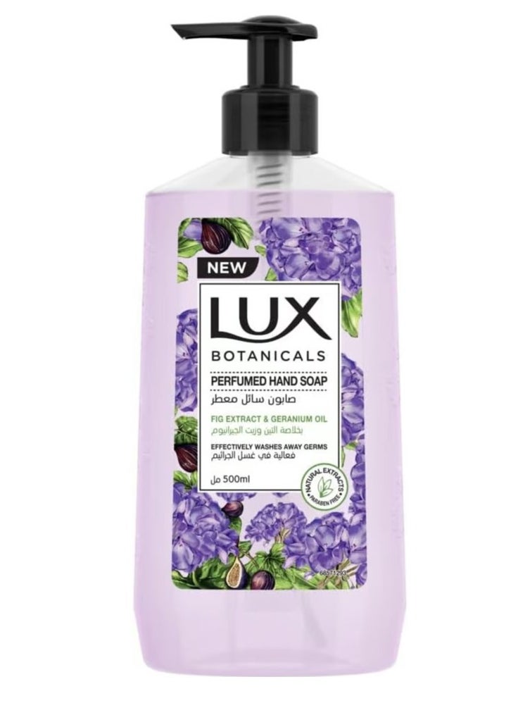 Lux - Perfumed Hand Soap Fig Extract and Geranium Oil 500ml - Image 1