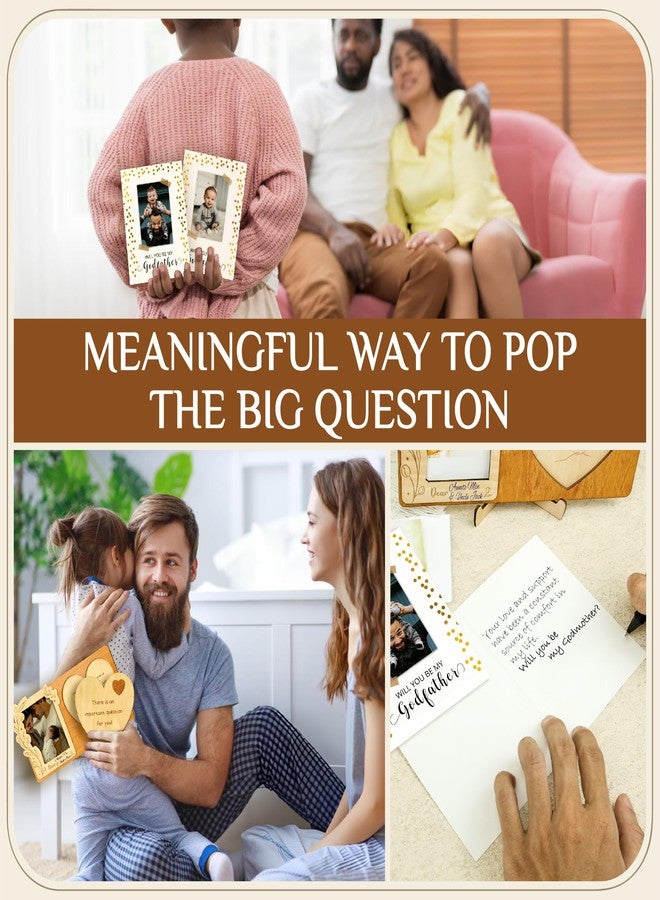 STOFINITY Will You Be My Godparents Proposal Gift - God Parents Presents Proposal Gifts, Godparents Gifts From Godchild, Godparents Picture Frame Ideas Baptism Christmas - Image 4