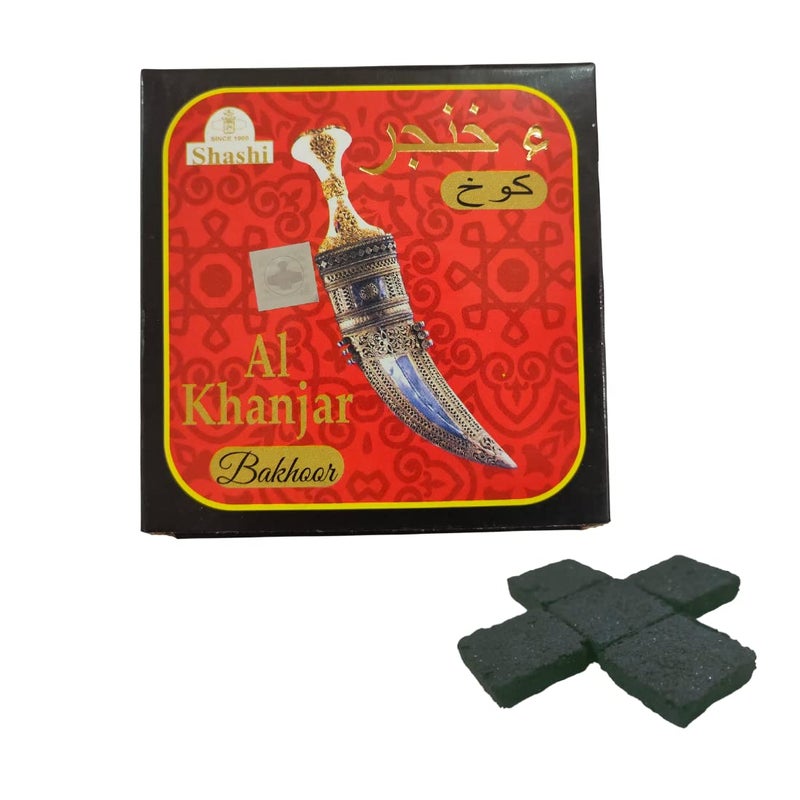 SHASHI Shashi Al-Khanjar Premium Bakhoor Tablets (15-Tablets) Natural Oudh Powder Tablets Exotic Oriental Aroma for Home,Leaving Space,Bedroom,Wedding & Special Events(65gm) (Al-Khanjar) - Image 1
