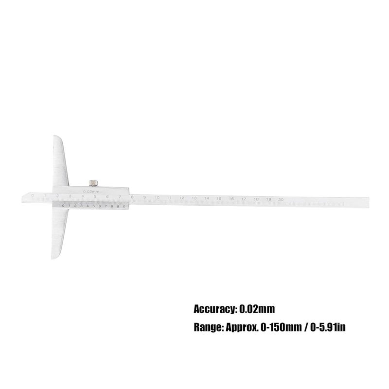 Baxnorezdt01yag76 11 فرجار فيرنييه من الفولاذ الكربوني مقياس العمق أداة قياس صناعية - Image 3