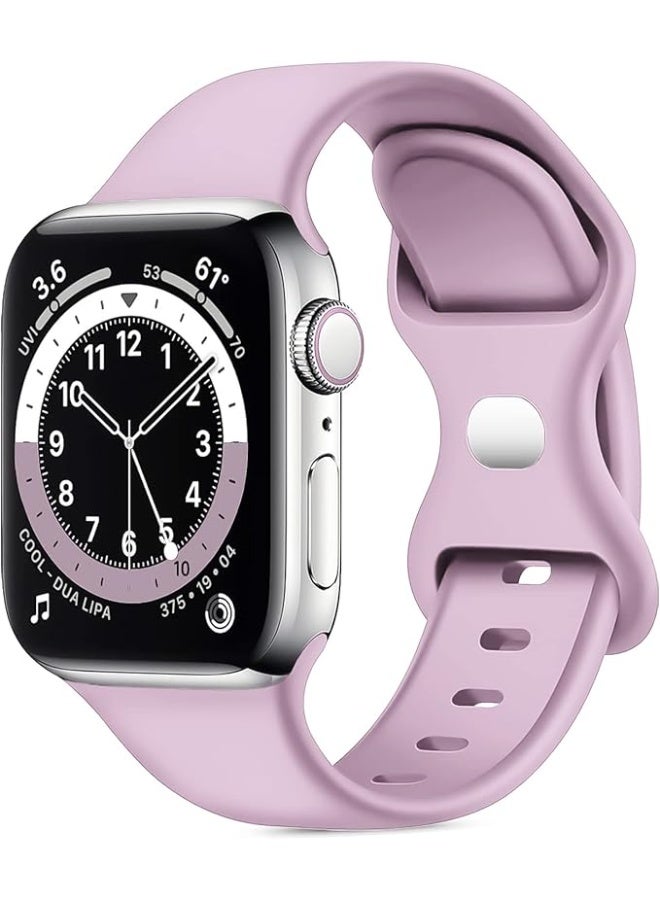 Breathable Soft Silicone loop Replacement Wrist Strap Sport Band Compatible with Apple Watch ultra Series 8 7 6 5 4 3 2 1 SE 38mm 40mm 41mm - Image 1