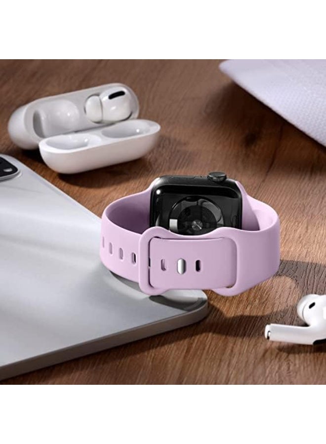 Breathable Soft Silicone loop Replacement Wrist Strap Sport Band Compatible with Apple Watch ultra Series 8 7 6 5 4 3 2 1 SE 38mm 40mm 41mm - Image 3