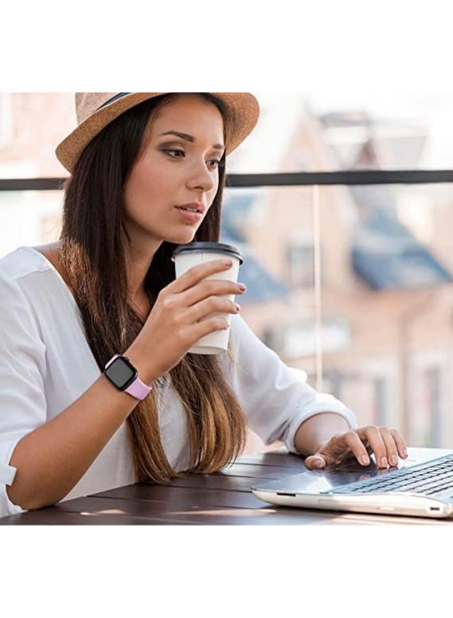 Breathable Soft Silicone loop Replacement Wrist Strap Sport Band Compatible with Apple Watch ultra Series 8 7 6 5 4 3 2 1 SE 38mm 40mm 41mm - Image 2