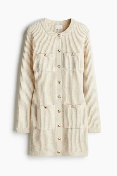 اتش اند ام Pocket-front knitted dress