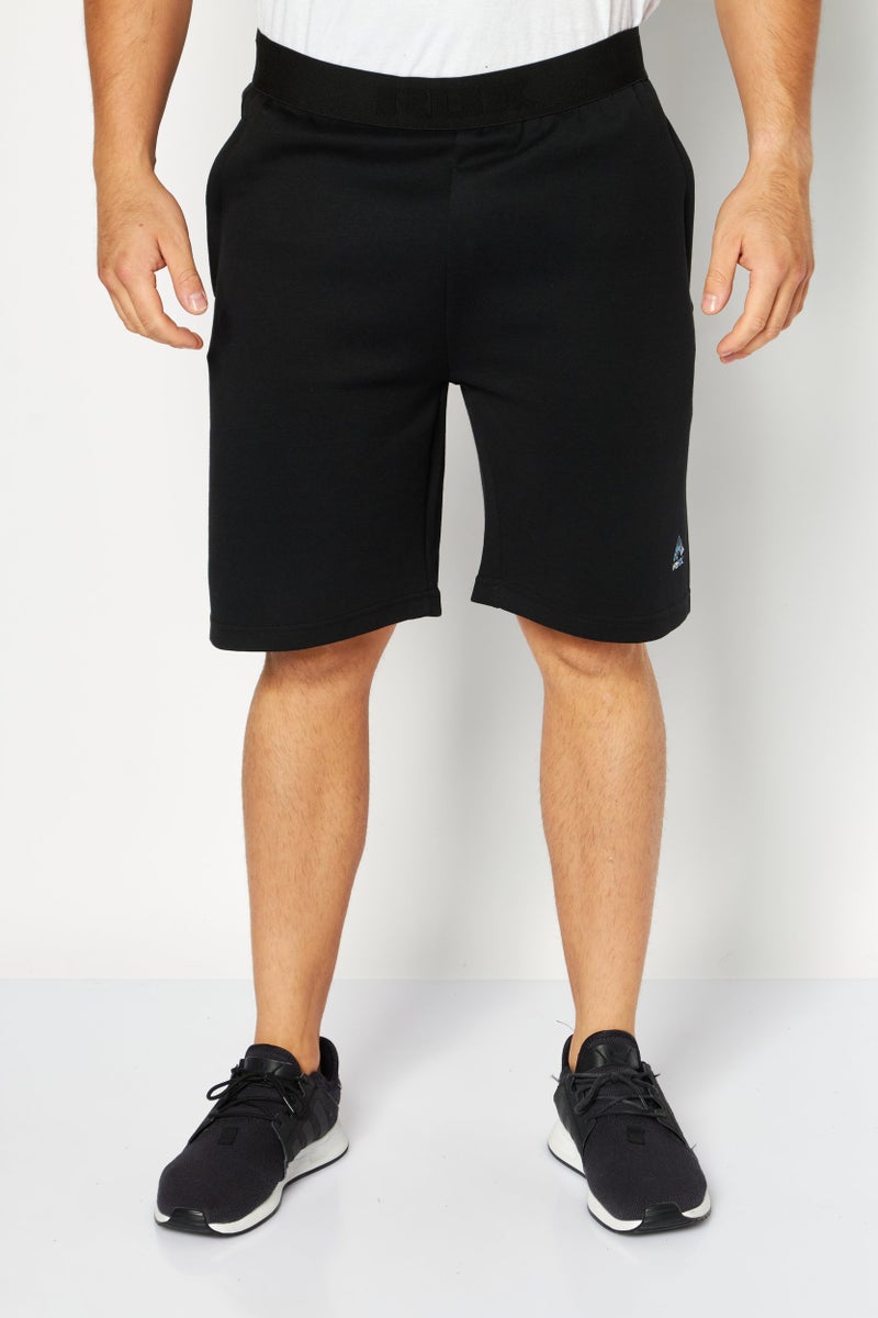 RBX Men Sportswear Fit Brand Logo Training Shorts, Black - Image 1