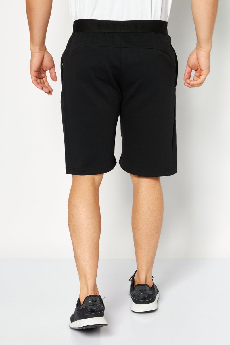 RBX Men Sportswear Fit Brand Logo Training Shorts, Black - Image 4