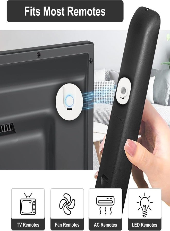 KOOSHLO Self-Adhesive Magnetic Remote Control Holder Wall Mount – No Drilling, Non-Marking Tape, Universal Organizer Stand for AC, TV, Fan Remote & Small Gadgets – Home & Office Use Pack of 2 (White) - Image 5