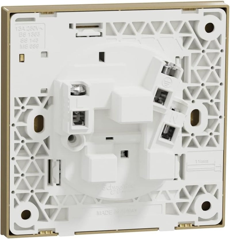 Schneider Electric AvatarOn C 1 Gang Socket - Wine Gold - Image 2