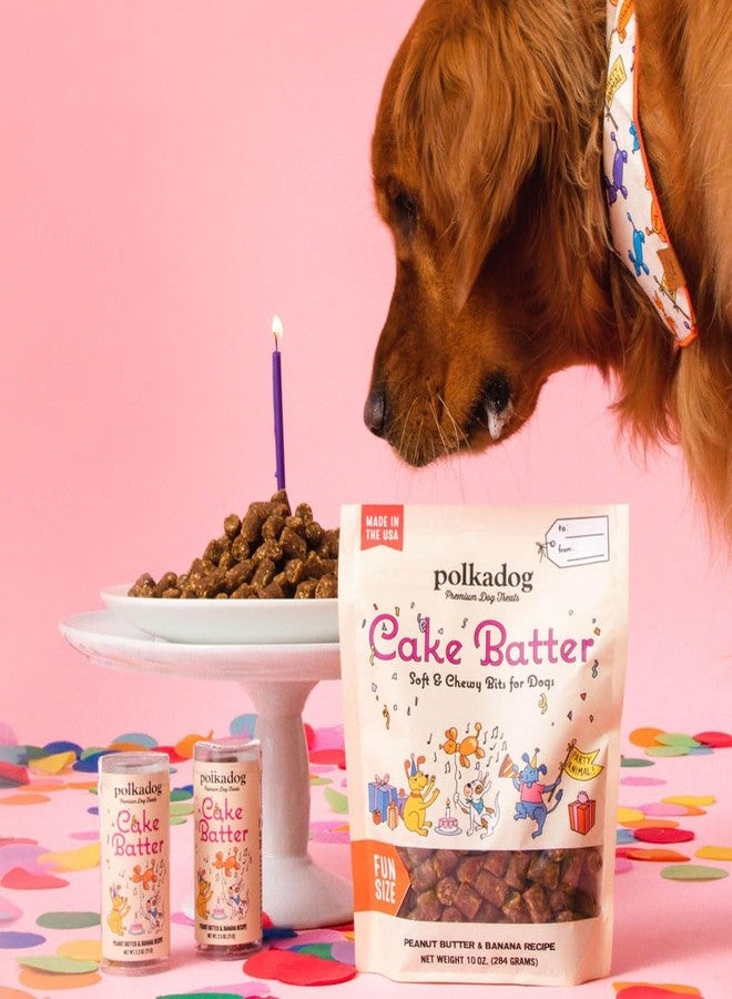 Polkadog Cake Batter Dog Treats – Soft & Chewy Premium Birthday Treats with Peanut Butter & Banana – Healthy, Limited Ingredient, Training Size for All Dog Breeds & Ages – Natural, Made in USA – 10 oz - Image 5