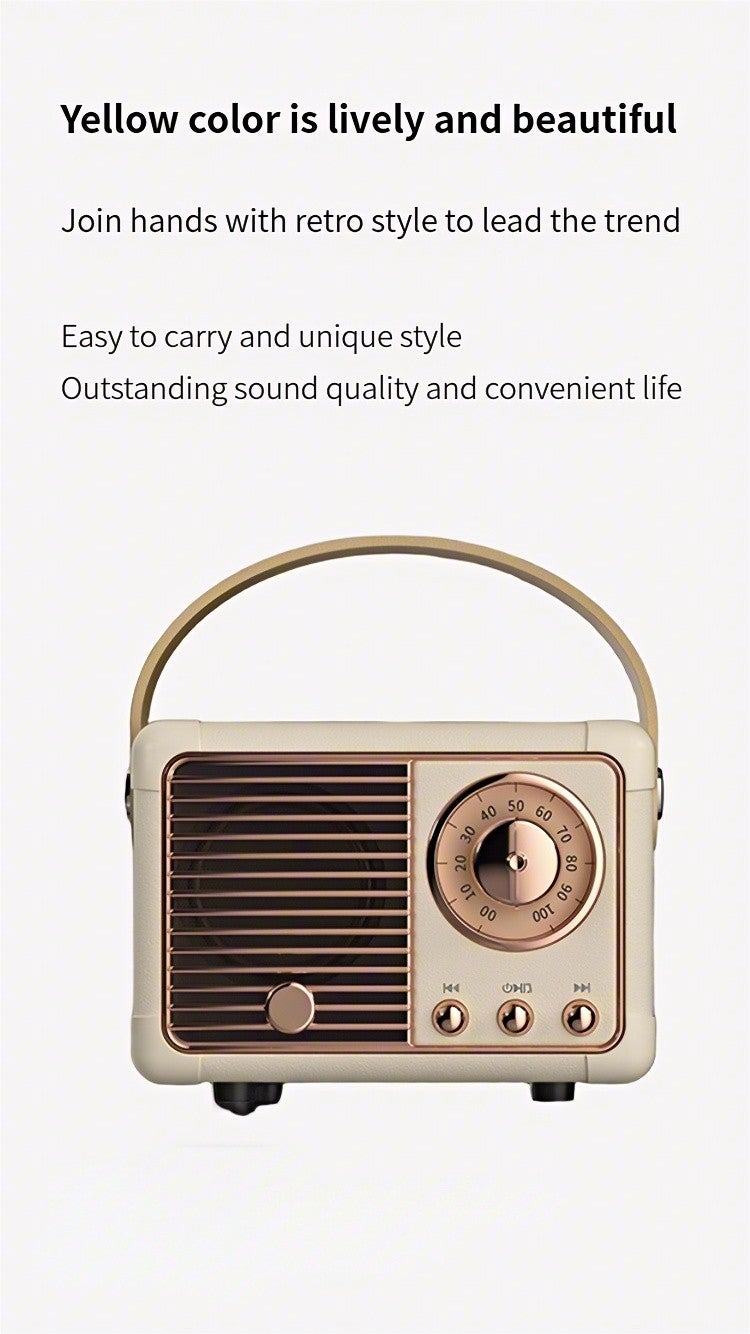 Portable Bluetooth radio,  featuring stereo effect, Bluetooth 5.0 technology, bass enhancement function, IPX7 level waterproof performance, 6-8 hours of playback duration, and wireless stereo pairing function. Suitable for use in home, outdoor and travel settings. - Image 3