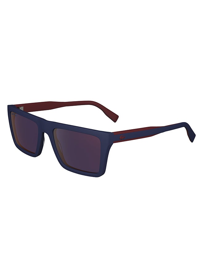 LACOSTE - Men's UV Protection Rectangular Sunglasses - L6009S-424-5619 - Lens Size: 56 Mm - Image 1