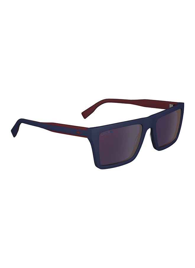 LACOSTE - Men's UV Protection Rectangular Sunglasses - L6009S-424-5619 - Lens Size: 56 Mm - Image 1