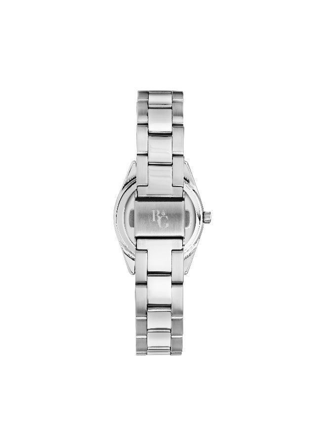 B&G Women's Purple Round Analog Dial with Silver Stainless Steel Band Watch - 31mm - R3853241533 - Image 4