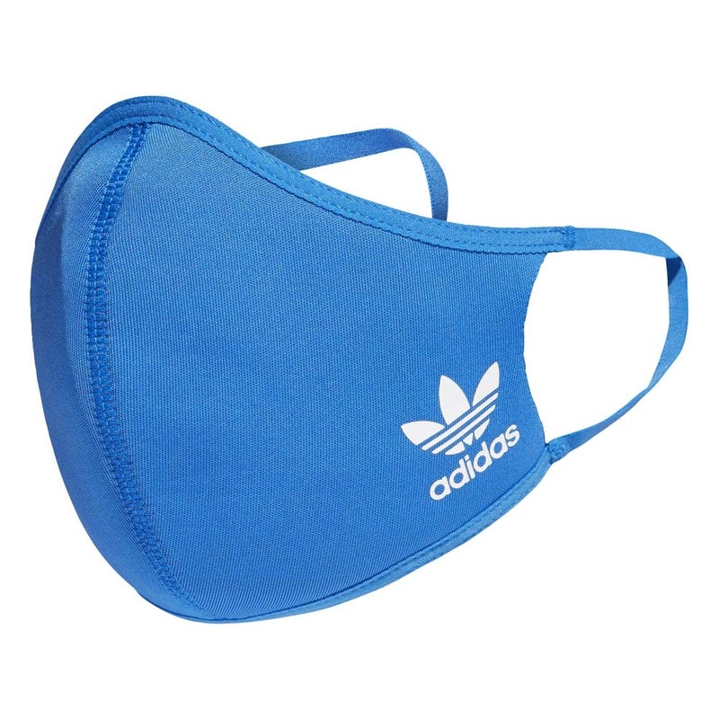 adidas Originals Standard Face Covers 3Pack Bluebird XSmallSmall