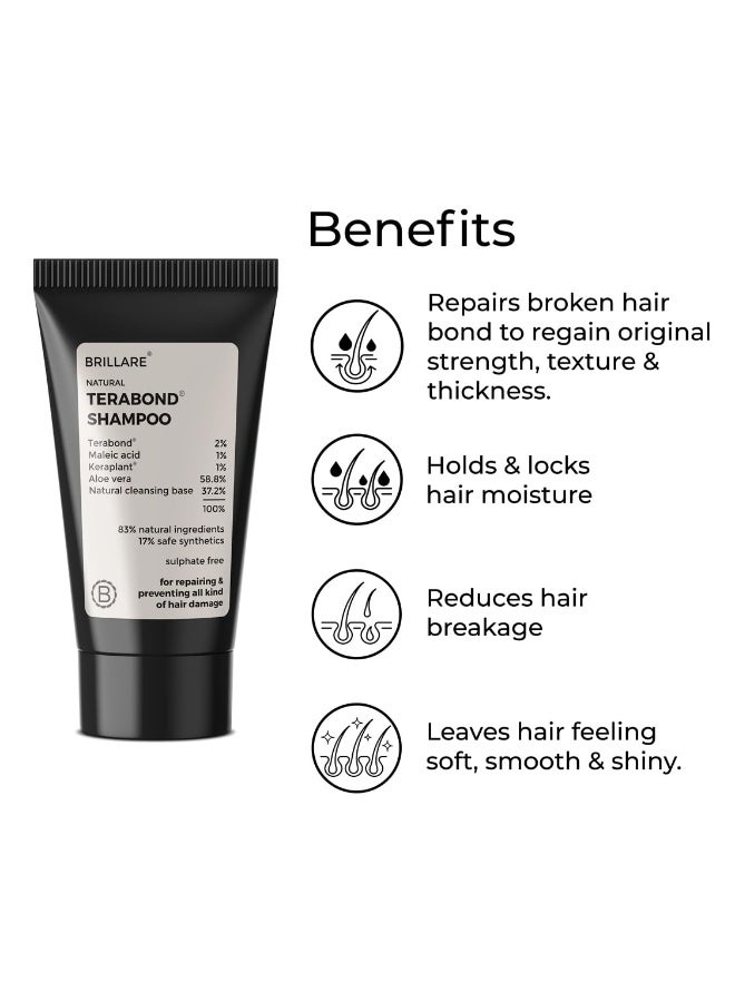 BRILLARE Mini Terabond Shampoo For Smooth, Manageable Hair (12 ML) - Image 4