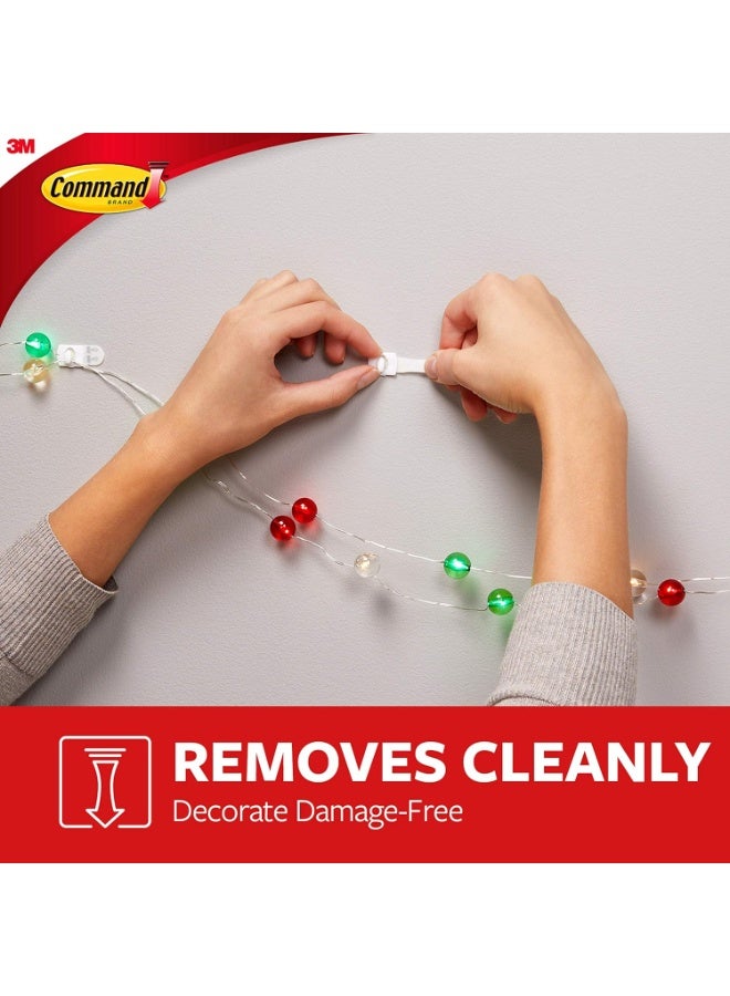 Command Command Small Decorating Clips, White, 20-Clips, 24-Strips, Decorate Damage-Free  - Image 3