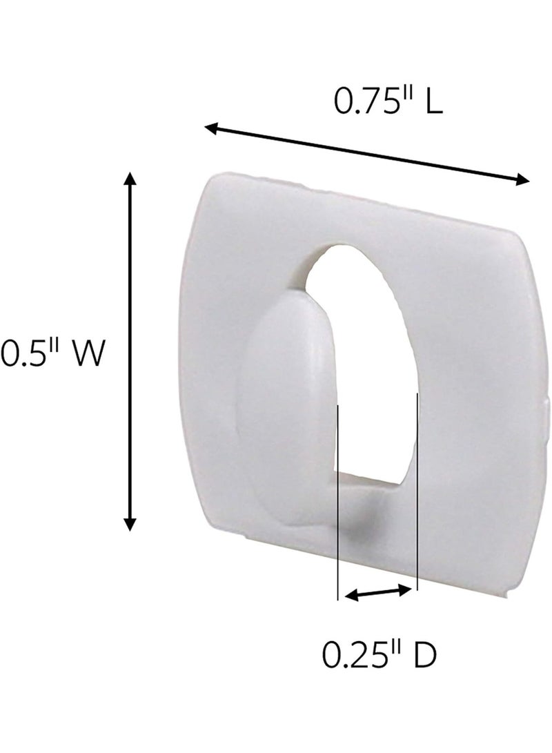 Command Command Small Decorating Clips, White, 20-Clips, 24-Strips, Decorate Damage-Free  - Image 2