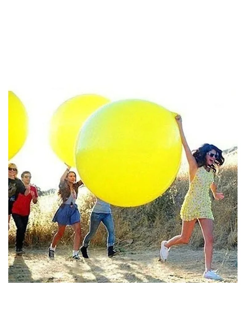 JOLLITY LLC 18 Inch Large Latex Balloons for Birthday Party Wedding Baby Shower Graduation Corporate Events Holidays 10 pcs (Yellow) - Image 2
