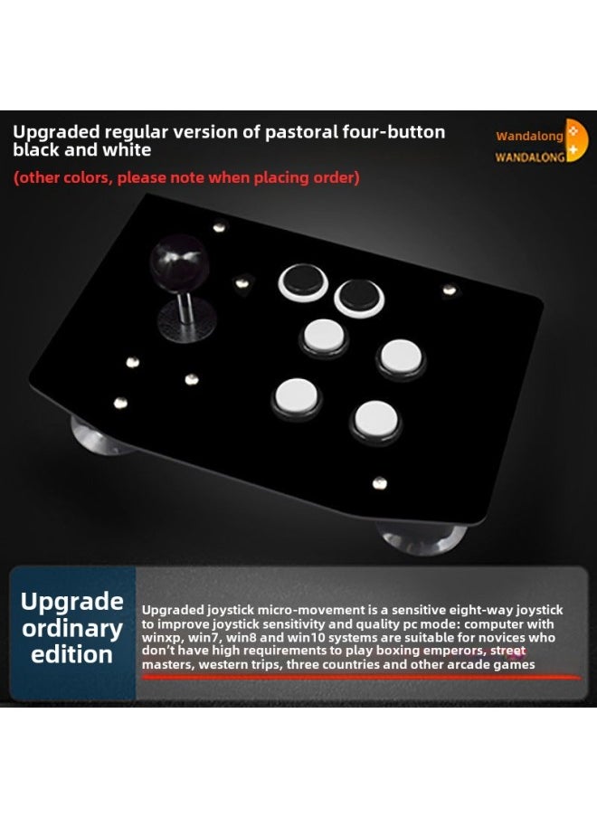 Beauenty Arcade Rocker Fighting Rocker Computer USB Mobile Phone Boxing Emperor 97 Sanhe Rocker Home Game Console-Product Color:Ordinary Version A3  - Image 1