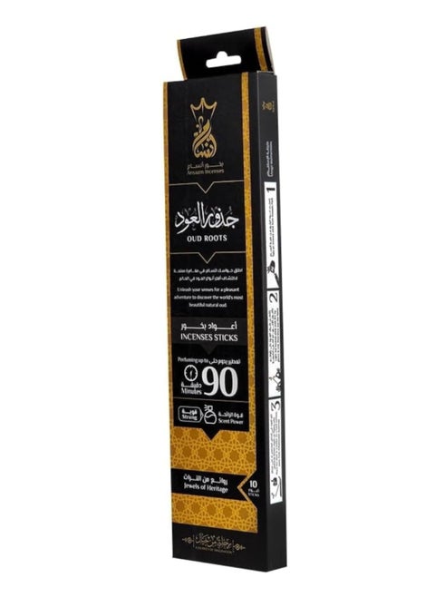 10 Sticks Premium Quality Incense Sticks (Oud Root)