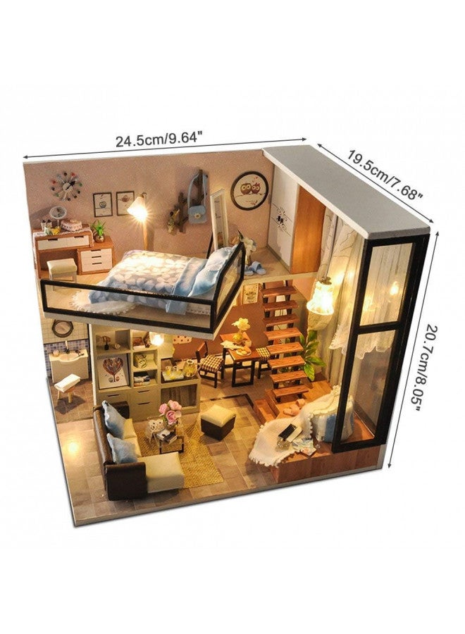 UniHobby UniHobby DIY Dollhouse Kit with Dust Proof Cover 1:24 Scale Wooden Toy Gift  - Image 2