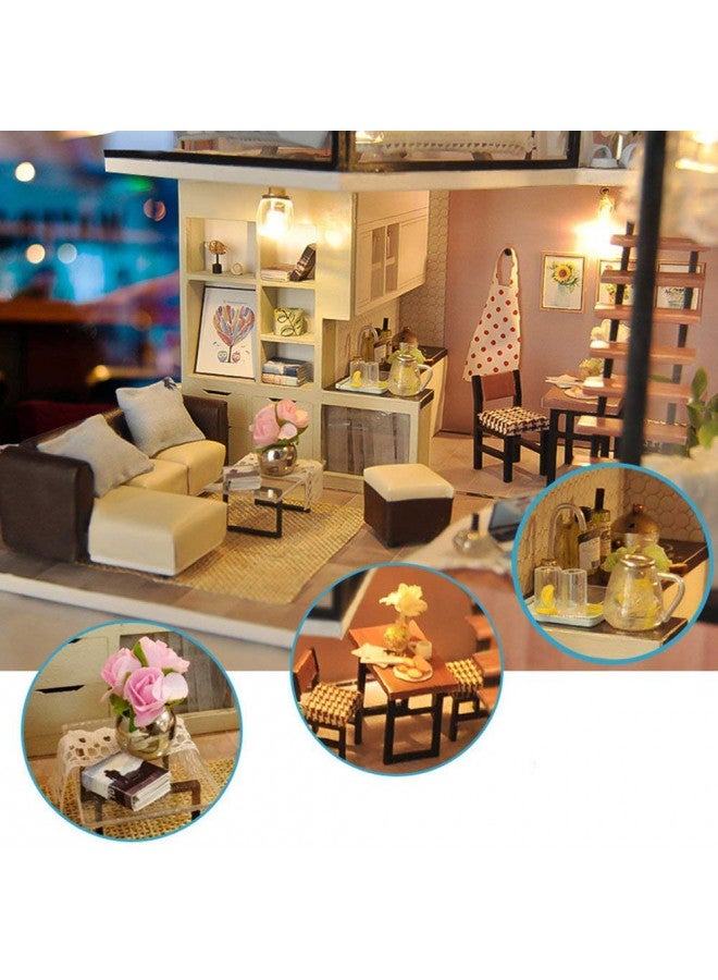 UniHobby UniHobby DIY Dollhouse Kit with Dust Proof Cover 1:24 Scale Wooden Toy Gift  - Image 5