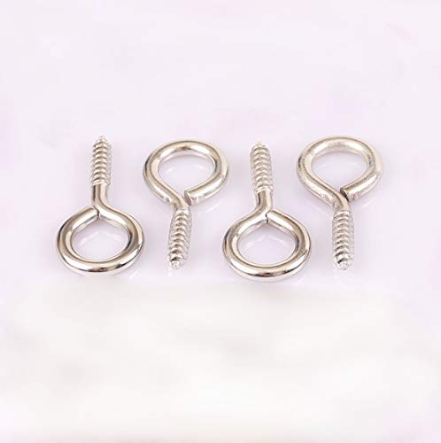 FixtureDisplays 50PK Mini Eyelet Screws 05 Long SelfTapping SelfDrilling Screws Hooks Ring 1860450PK - Image 5