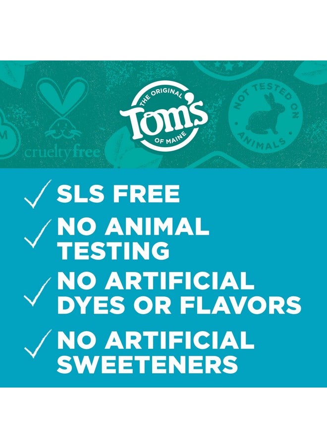 Tom's of Maine - Tom’s of Maine Botanically Bright Natural Whitening Toothpaste, Fluoride Free and SLS Free, Vegan, Peppermint, 3 Pack, 4.0 Oz - Image 1