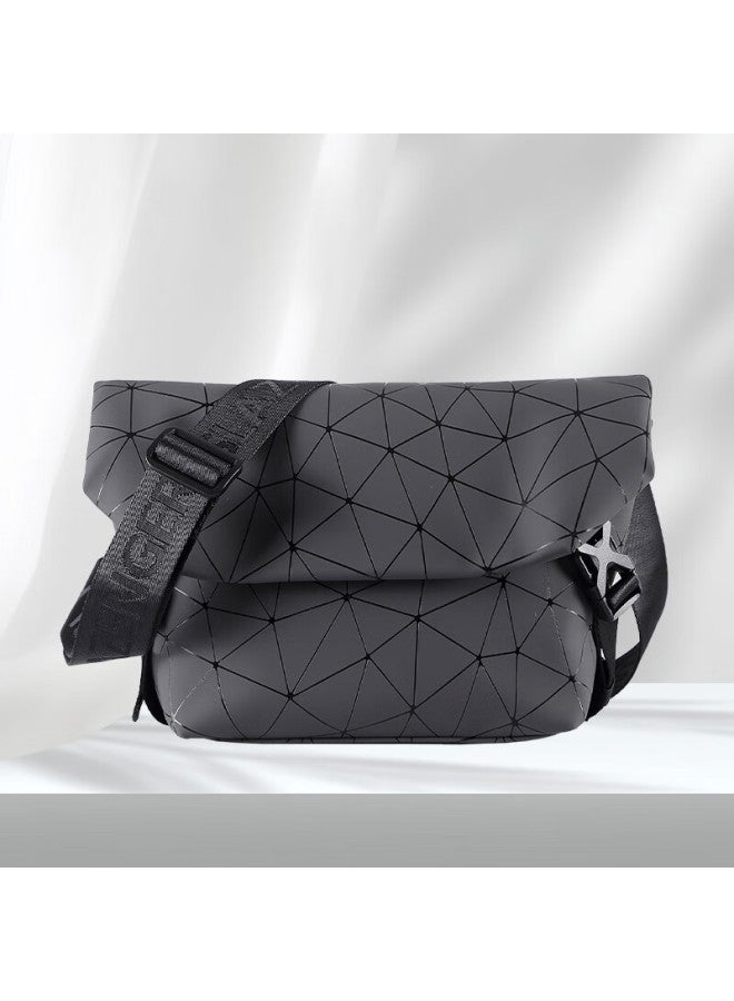 Slazenger سلازنجر حقيبة رياضية للرجال على الكتف عابرة للجسم، حقيبة كتف صغيرة مبطنة باللون الرمادي للموضة والكاجوال للرحلات اليومية - Image 3