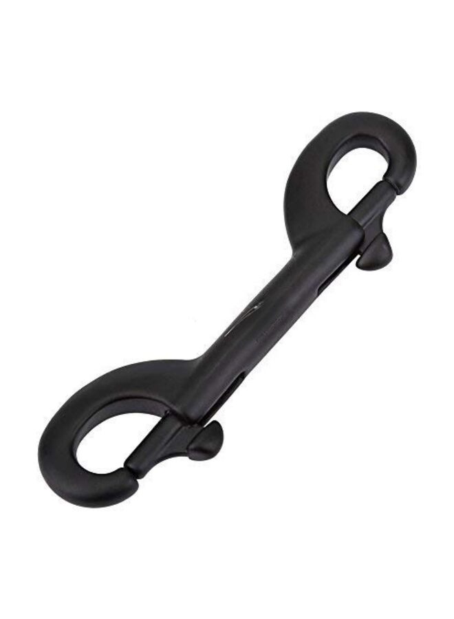 خطاف مشبك مزدوج الأطراف متين من الفولاذ المقاوم للصدأ، مشبك برغي أسود، خطاف غوص، مشبك برغي دوار، مناسب للغواصين (90 مم) مشبك سريع مزدوج الأطراف. - Image 1