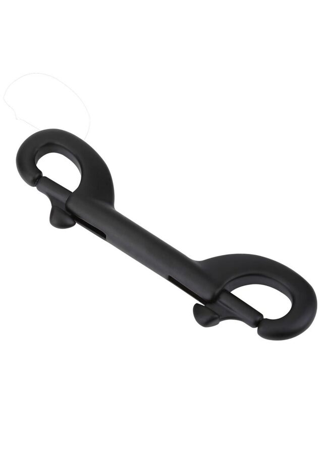 خطاف مشبك مزدوج الأطراف متين من الفولاذ المقاوم للصدأ، مشبك برغي أسود، خطاف غوص، مشبك برغي دوار، مناسب للغواصين (90 مم) مشبك سريع مزدوج الأطراف. - Image 3