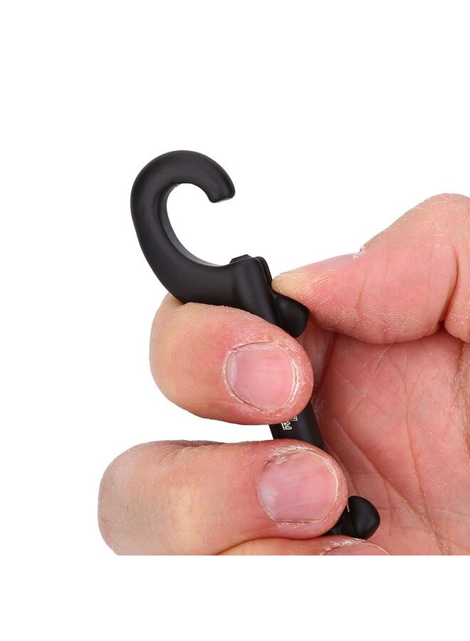 خطاف مشبك مزدوج الأطراف متين من الفولاذ المقاوم للصدأ، مشبك برغي أسود، خطاف غوص، مشبك برغي دوار، مناسب للغواصين (90 مم) مشبك سريع مزدوج الأطراف. - Image 5