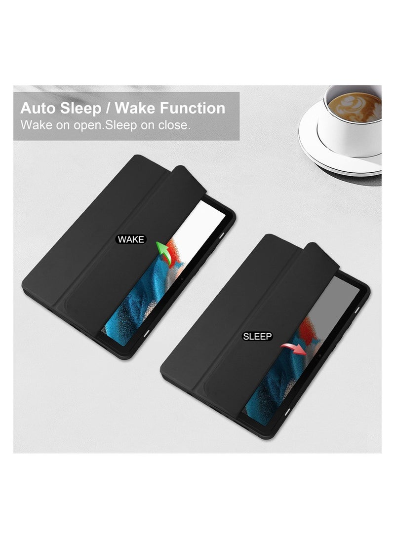 Captaintech Clear Transparent Case for Samsung Galaxy Tab A9 8.7-Inch (2023) – Hard PC Back, Tri-Fold Stand, Slim Protective Cover ﻿ - Image 2