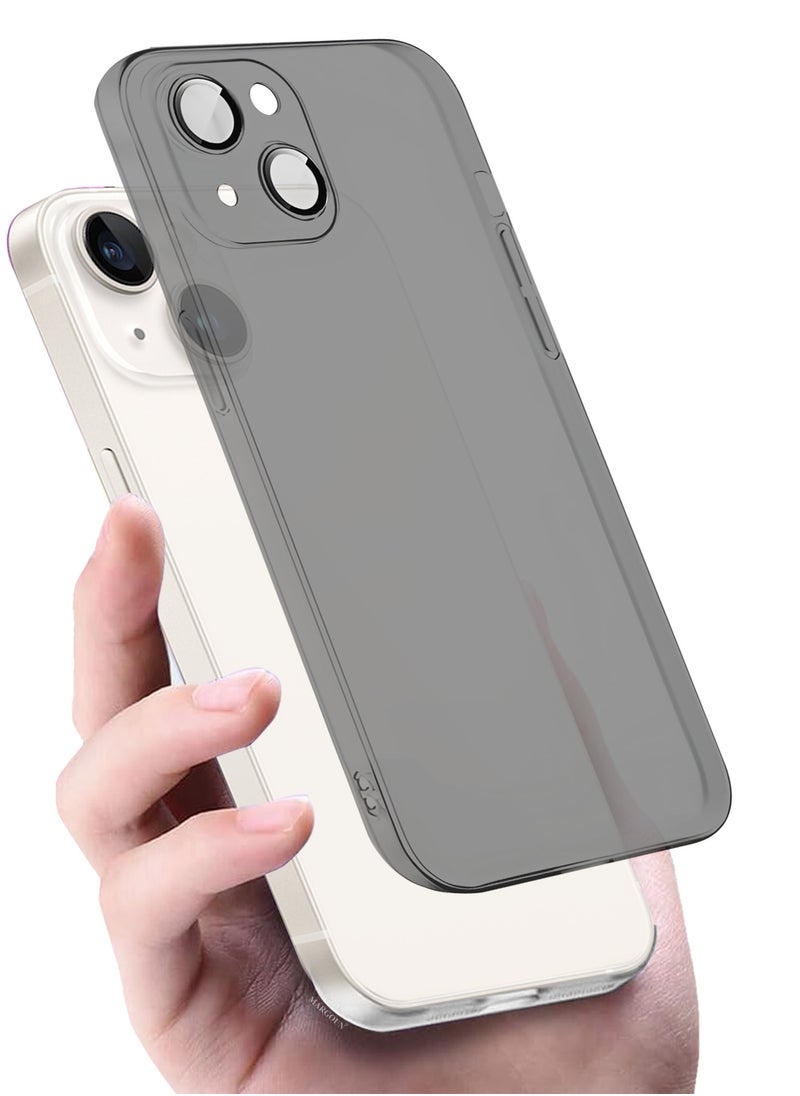 CATANES (for iPhone 14) Case Cover Air Skin Series Back Cover Sturdy Durable Thin Case Drop Protection Cover - Transparent Grey  - Image 5
