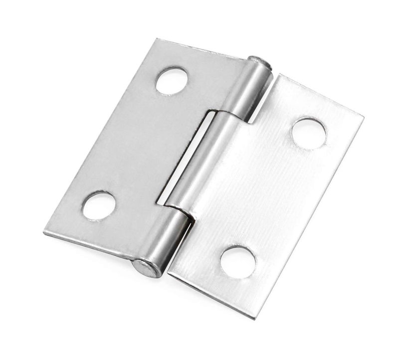 Mcredy Stainless Steel Door Hinges 1.5 Inch Silver Cabinet Box Hinges with Screws for Living Room Bedroom Cabinet Doors Hardware, 20 Packs - Image 3