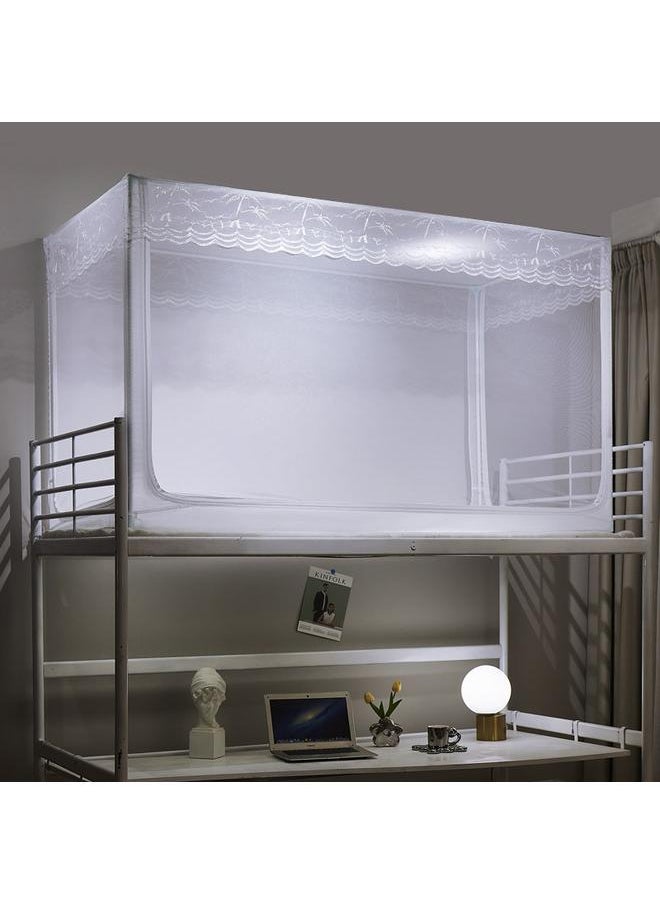 Bluejw - New Year Good Student Mosquito Net Dormitory Bed 0.9 M 1.2 M Bed Dormitory Single Bed With Bracket - Image 1