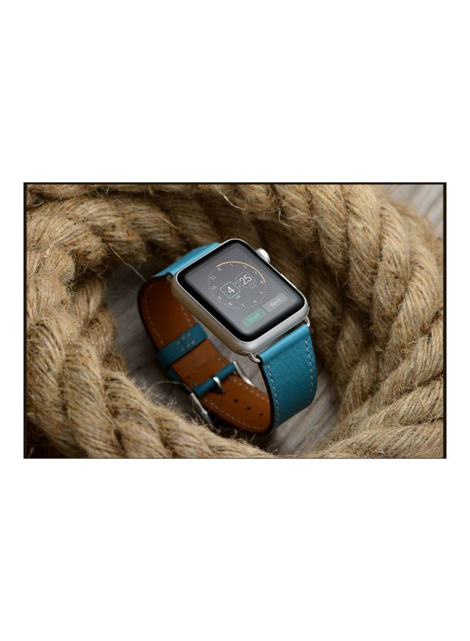 NIBEMINENT Replacement Band For Apple Watch Series 1/2/3/4 44/42 mm Blue - Image 4